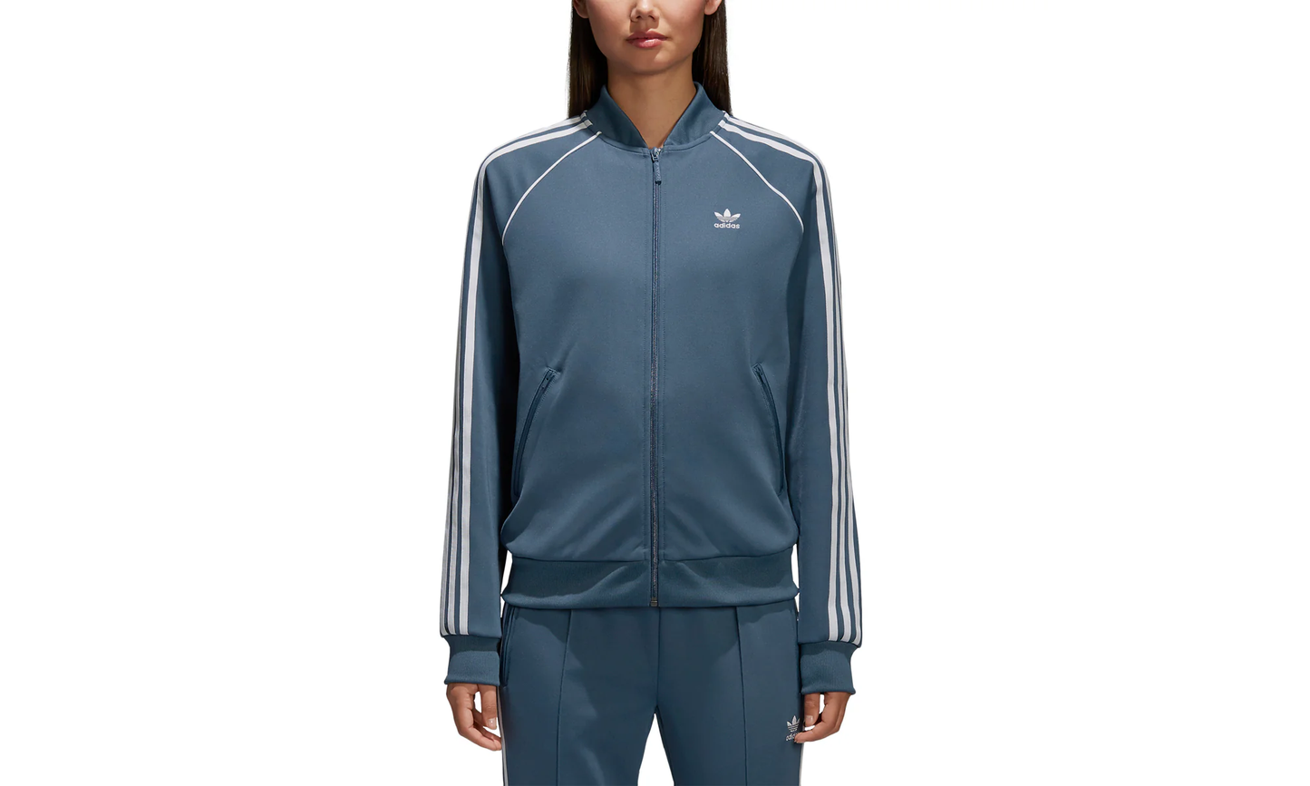 Superstar Track Top "Dark Steeel / White"