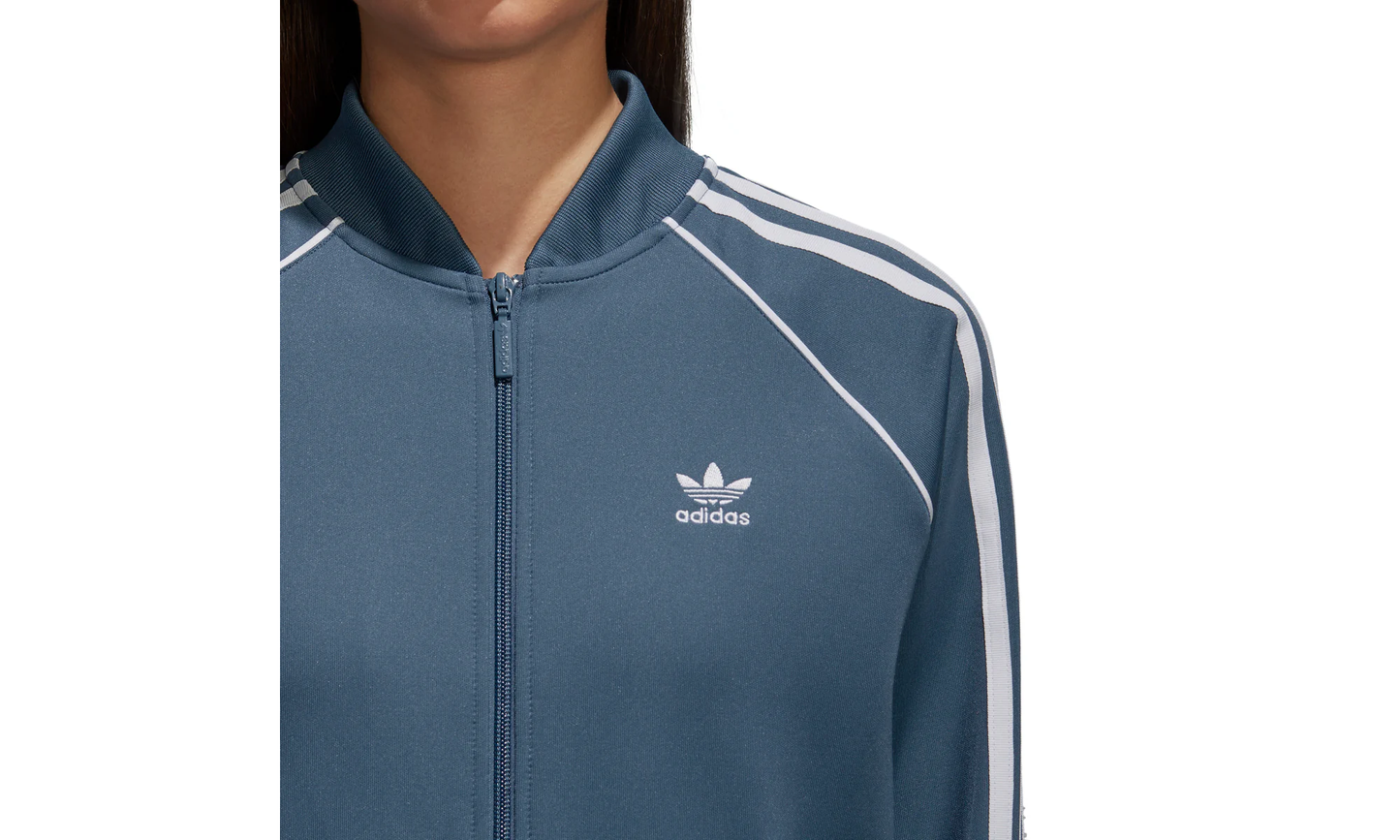 Superstar Track Top "Dark Steeel / White"